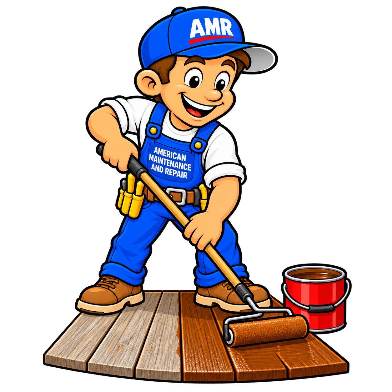AMR Deck Resurfacing Mascot