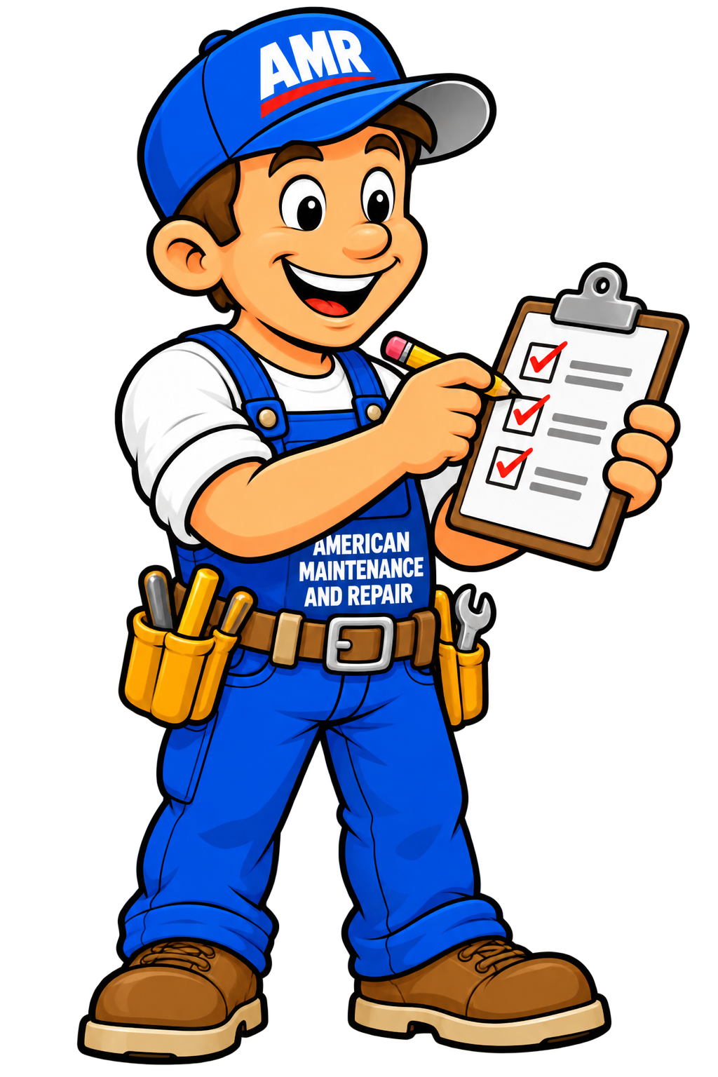 AMR Handyman Checking A Repair List